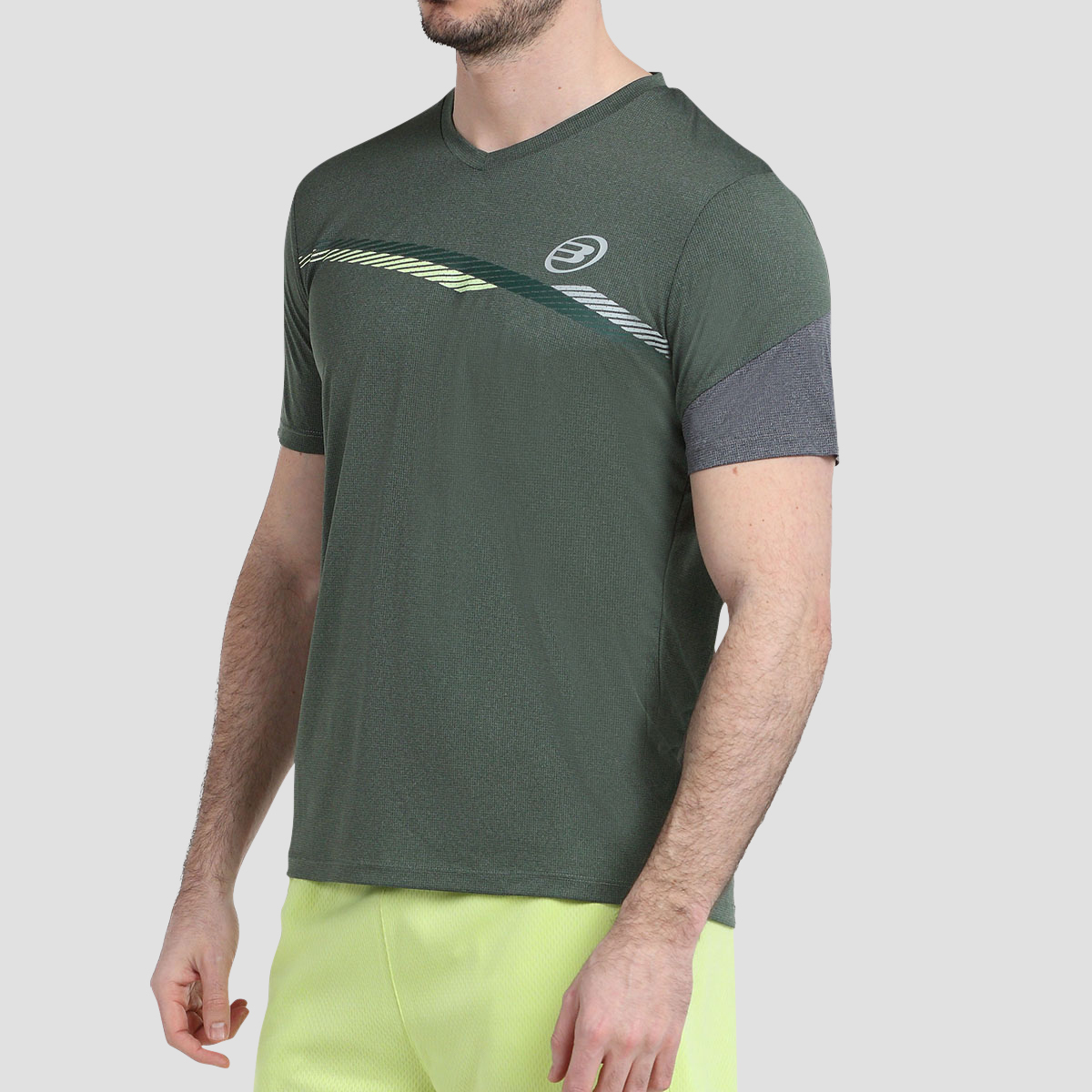 T-SHIRT BULLPADEL LETRA VERT