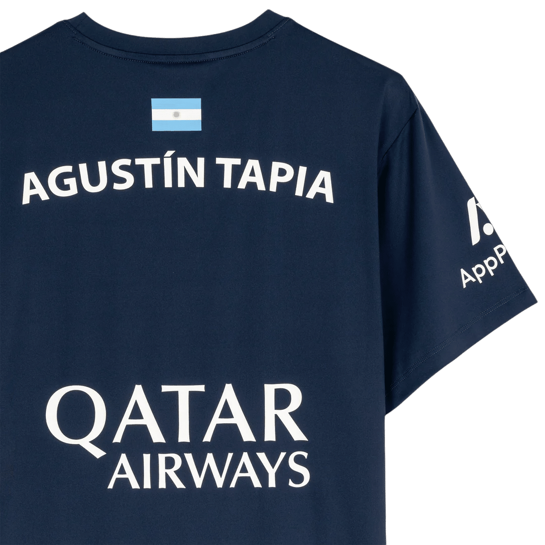 MAILLOT DE PADEL NOX AT10 AUGUSTIN TAPIA BLEU