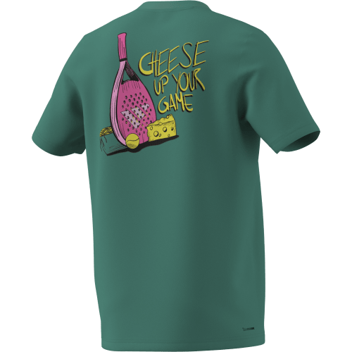 T SHIRT ADIDAS CHEESE UP YOUR GAME VERT HOMME