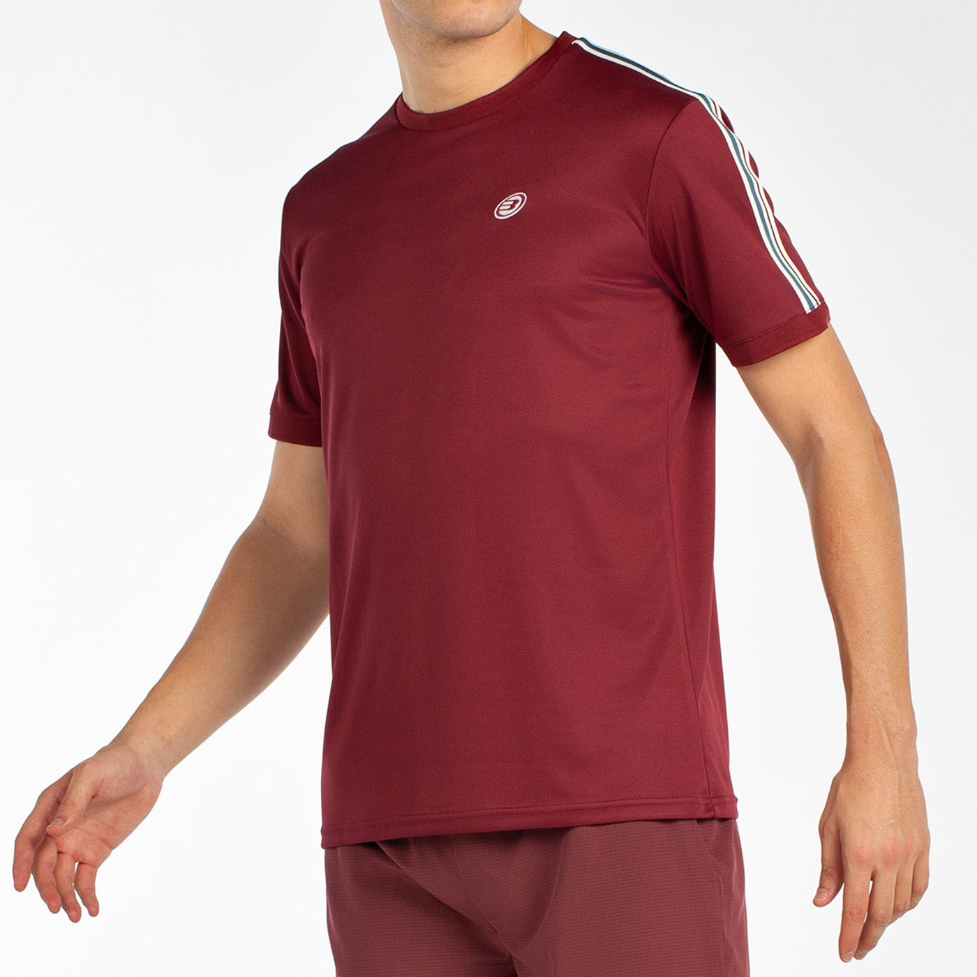 T SHIRT BULLPADEL ALDER BORDEAUX HOMME