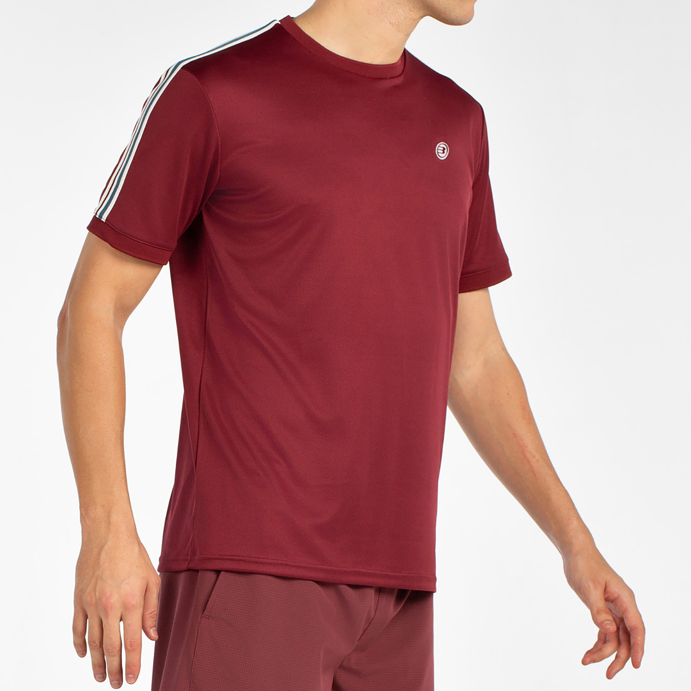 T SHIRT BULLPADEL ALDER BORDEAUX HOMME