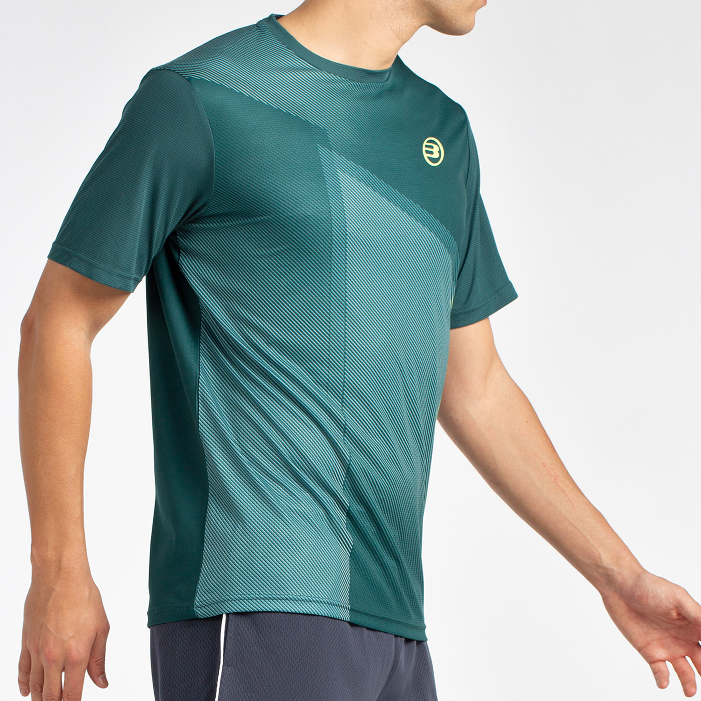 T SHIRT BULLPADEL LAGAR VERT HOMME