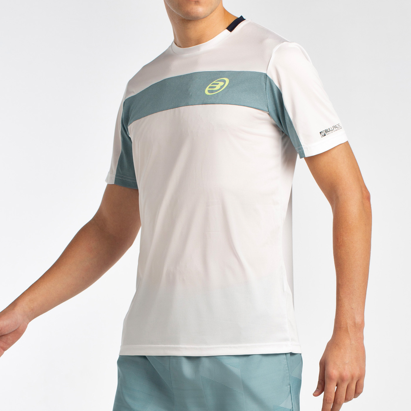 T SHIRT BULLPADEL LIBIO BLANC HOMME