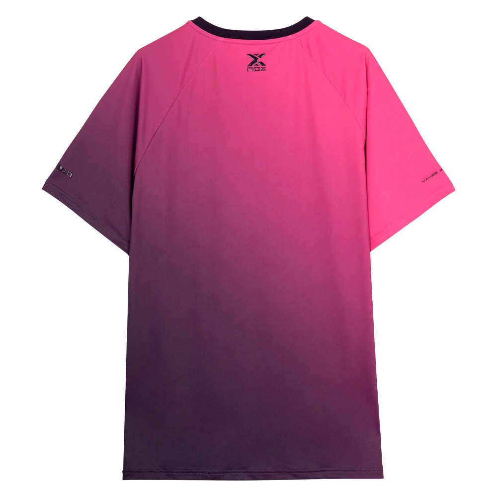 T SHIRT DE PADEL NOX HOMME PRO MÛRE ET ROSE