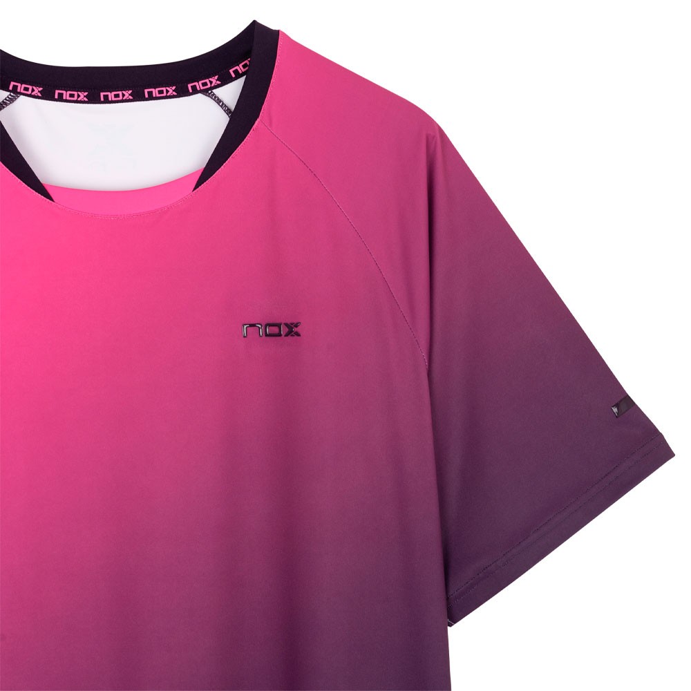 T SHIRT DE PADEL NOX HOMME PRO MÛRE ET ROSE