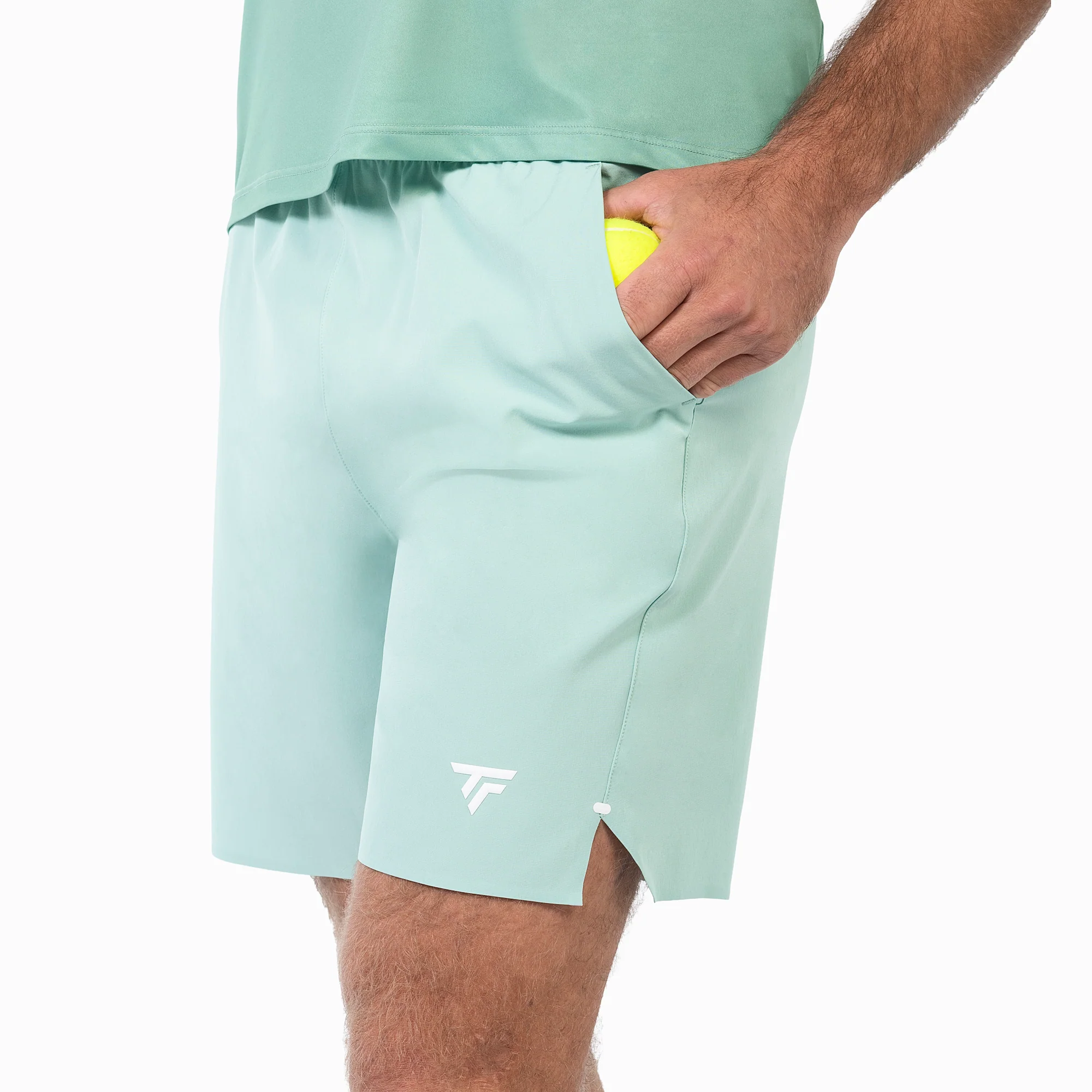 SHORT TECNIFIBRE TEAM STRETCH VERT SAGE HOMME