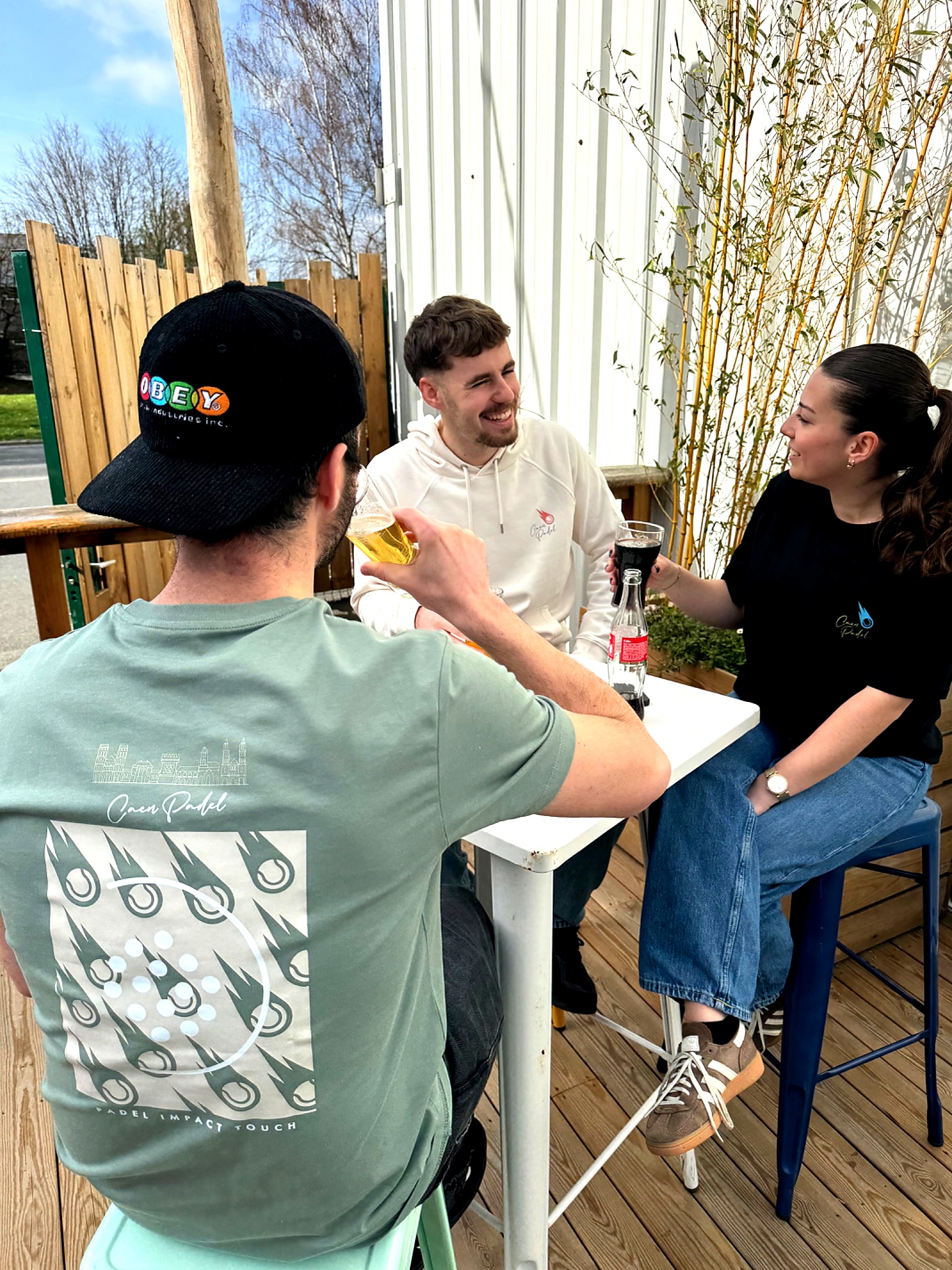 SWEAT À CAPUCHE LIFESTYLE CAEN PADEL NOIR