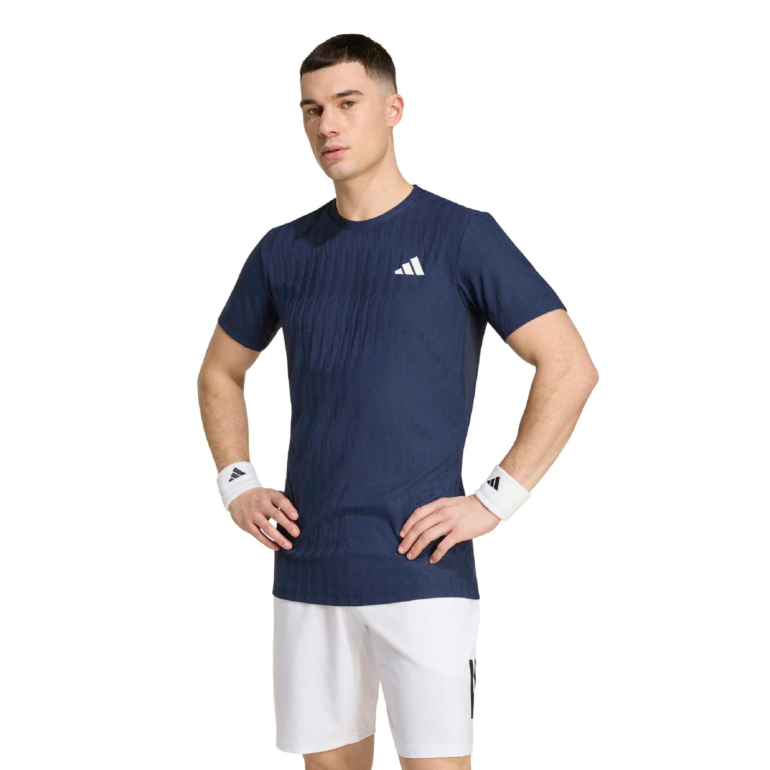 T SHIRT ADIDAS FREELIFT BLEU LEGEND HOMME