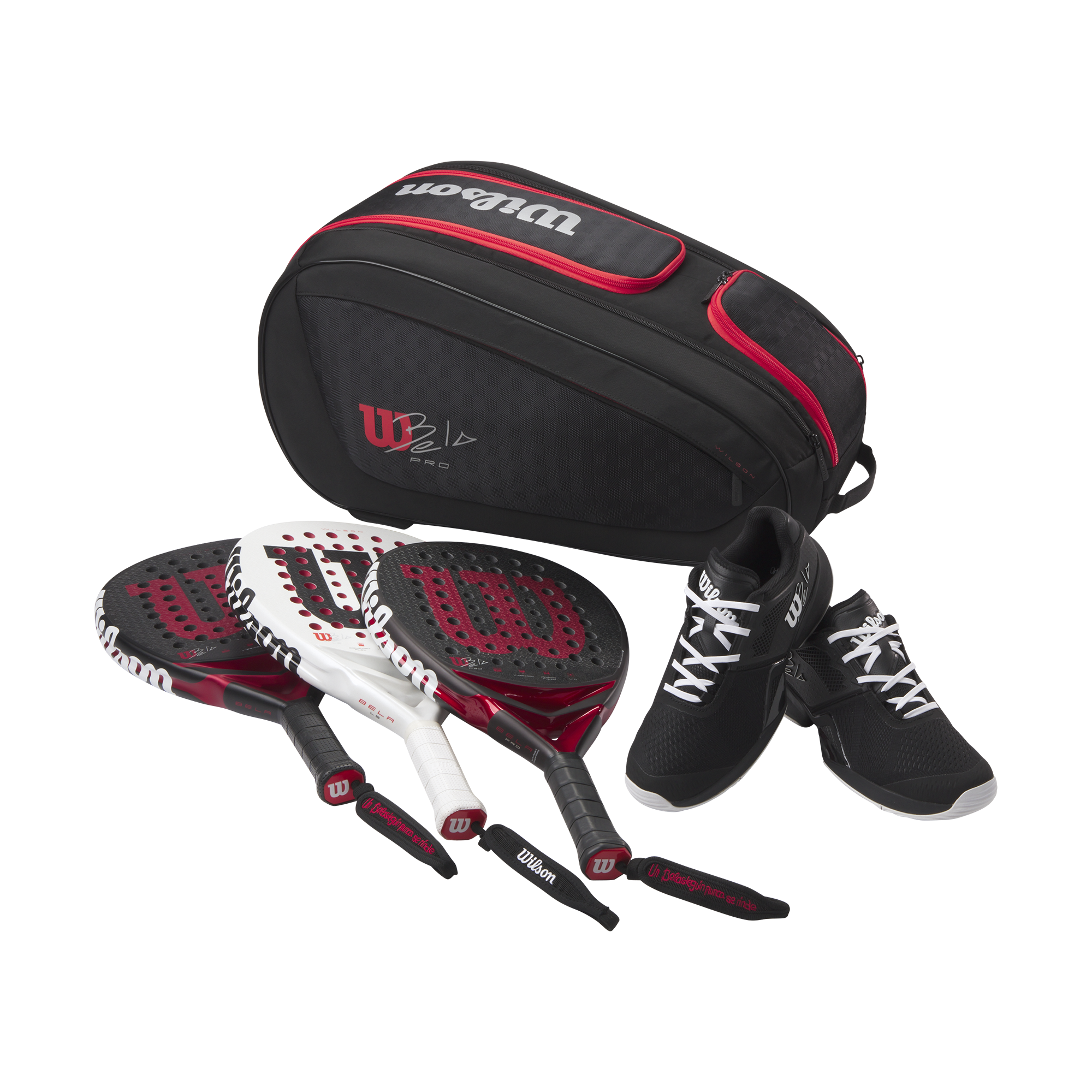 SAC DE PADEL WILSON BELA SUPER TOUR NOIR ET ROUGE