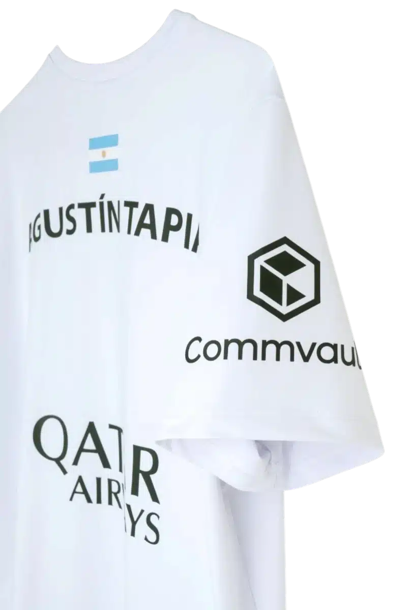 MAILLOT DE PADEL NOX AT10 AUGUSTIN TAPIA BLANC 2026