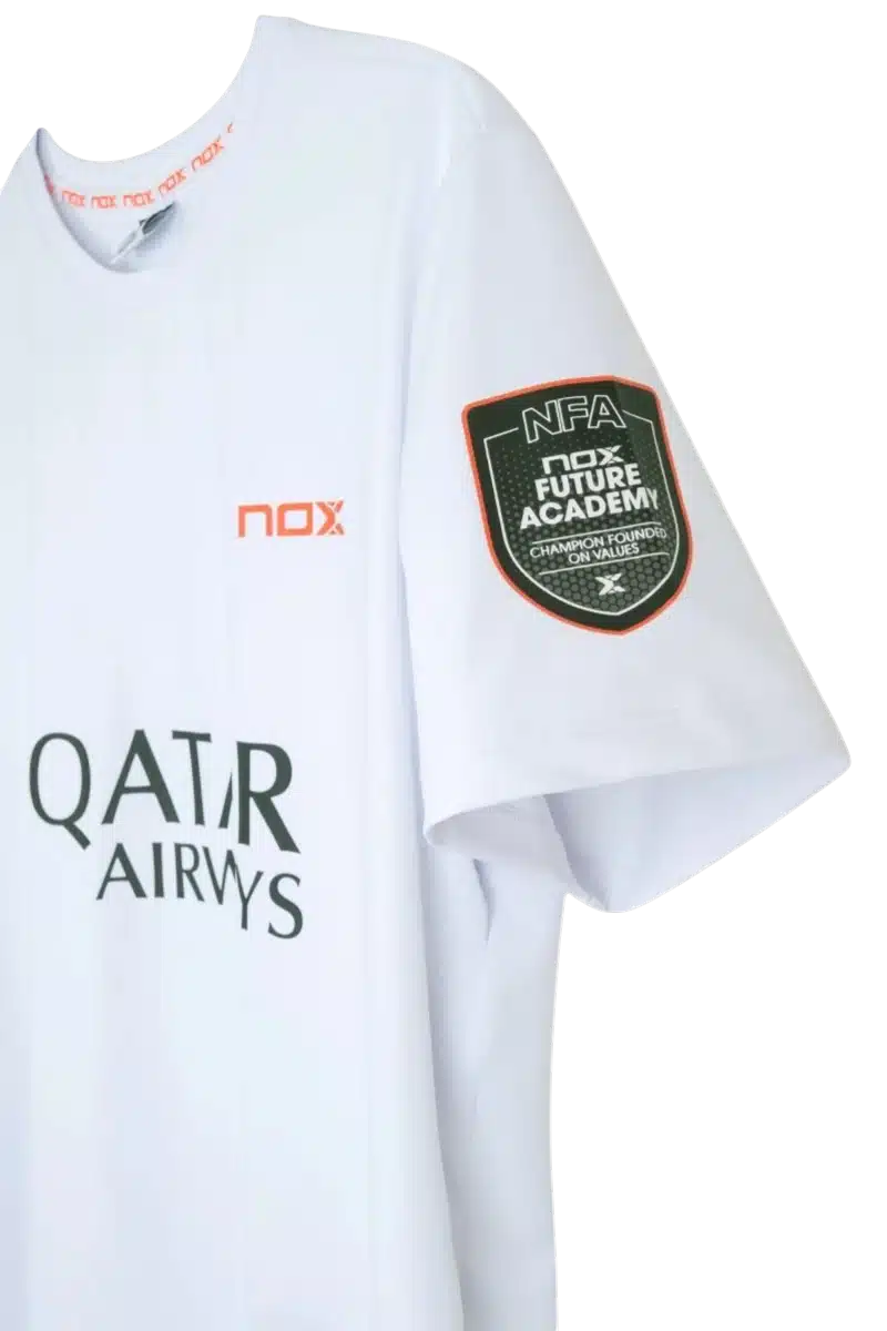 MAILLOT DE PADEL NOX AT10 AUGUSTIN TAPIA BLANC 2026