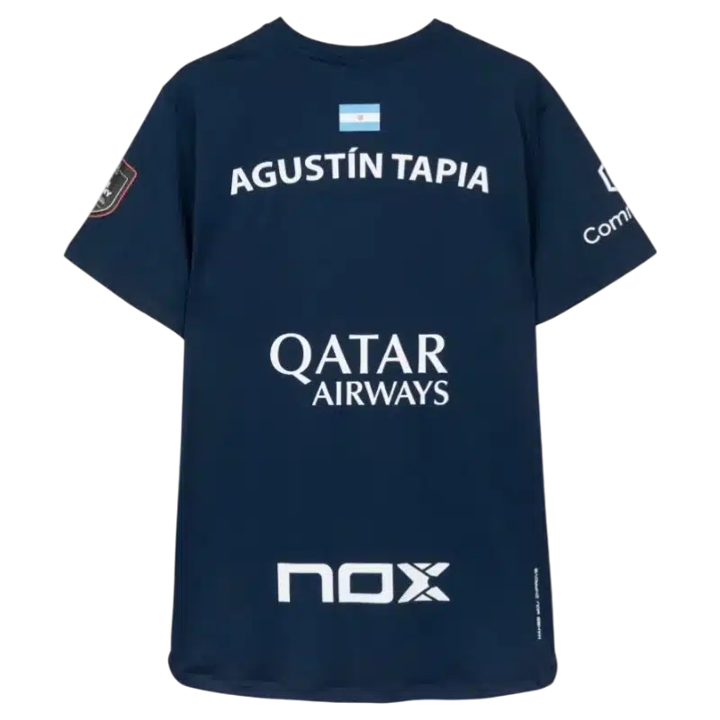 MAILLOT DE PADEL NOX AT10 AUGUSTIN TAPIA BLEU 2026