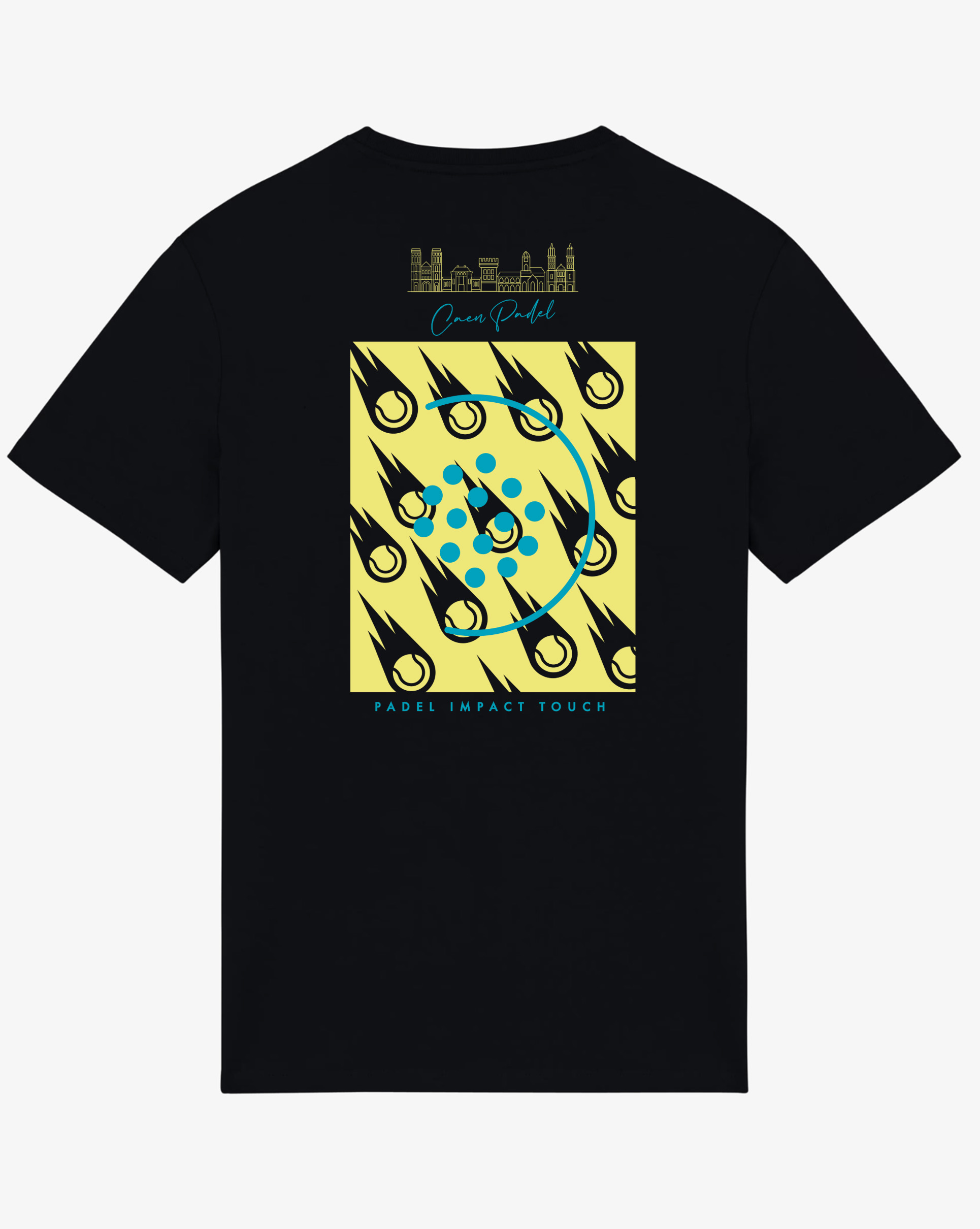 T SHIRT LIFESTYLE CAEN PADEL NOIR