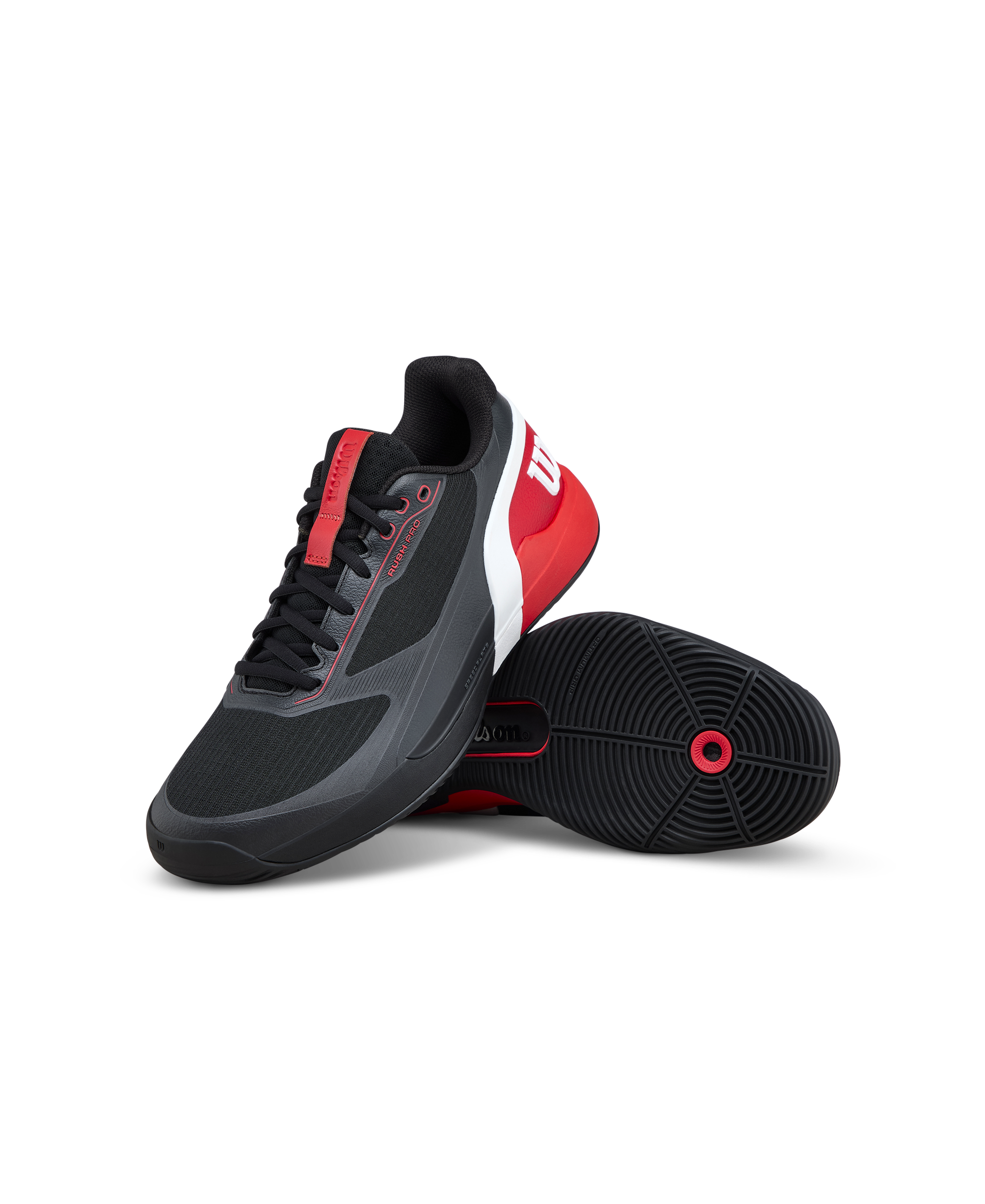 CHAUSSURE DE PADEL WILSON RUSH PRO PADEL NOIR ET ROUGE