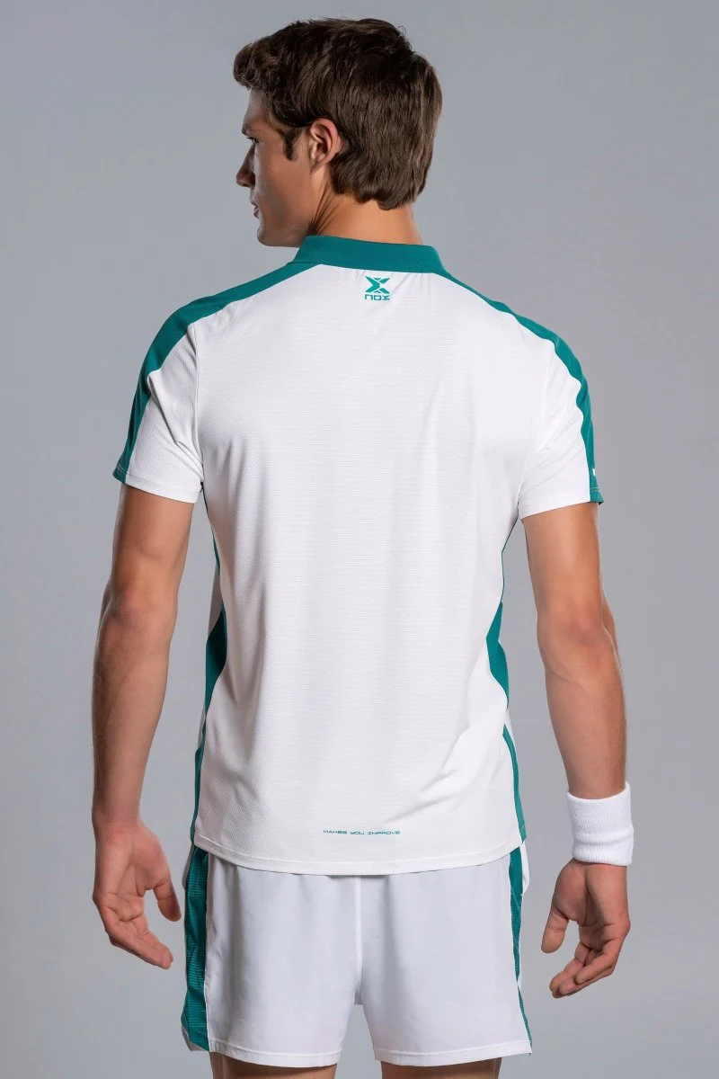 POLO NOX PRO HOMME BLANC ET VERT IVOIRE 2026