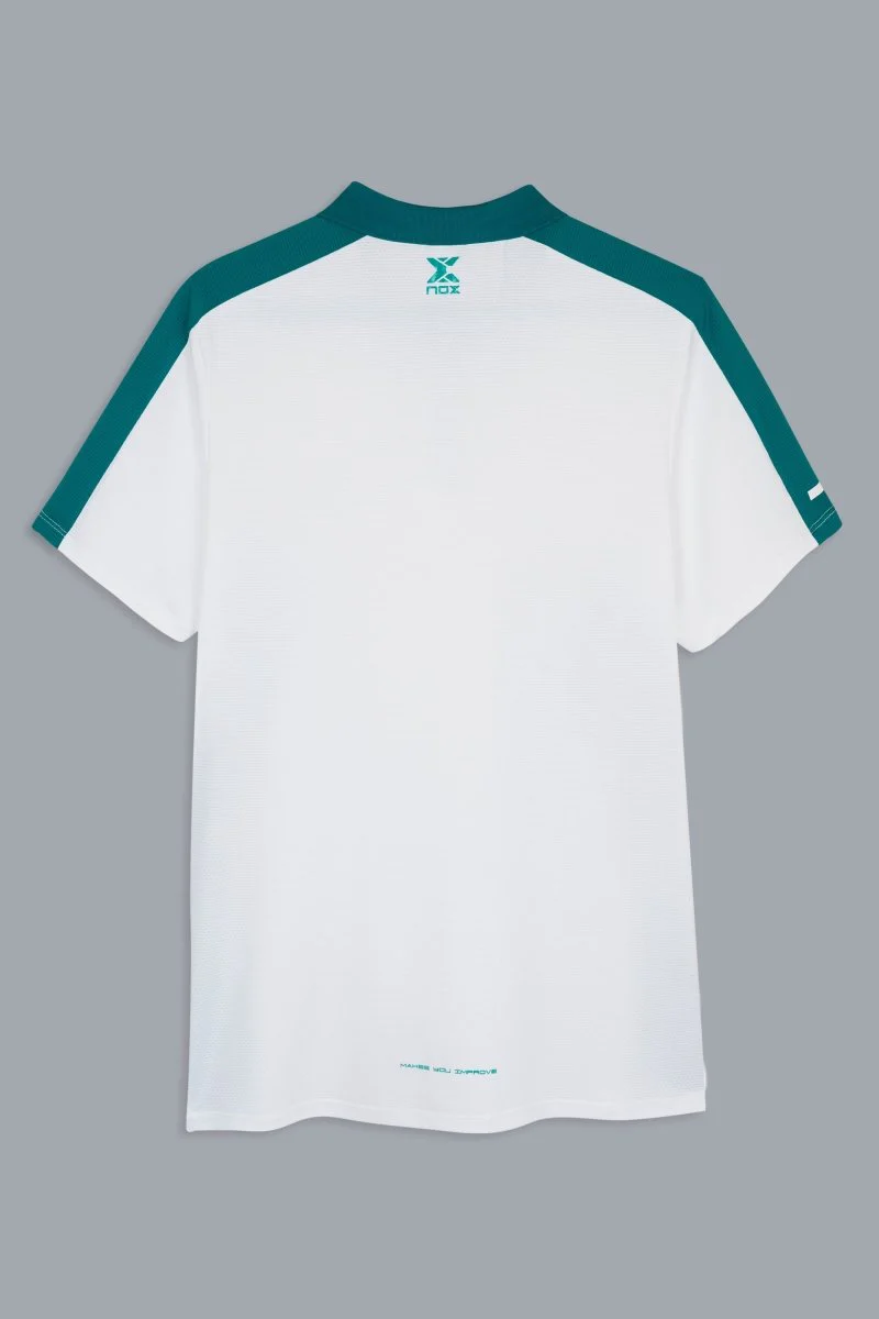 POLO NOX PRO HOMME BLANC ET VERT IVOIRE 2026
