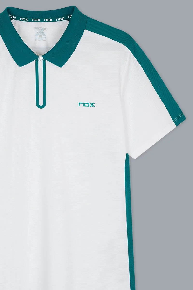 POLO NOX PRO HOMME BLANC ET VERT IVOIRE 2026