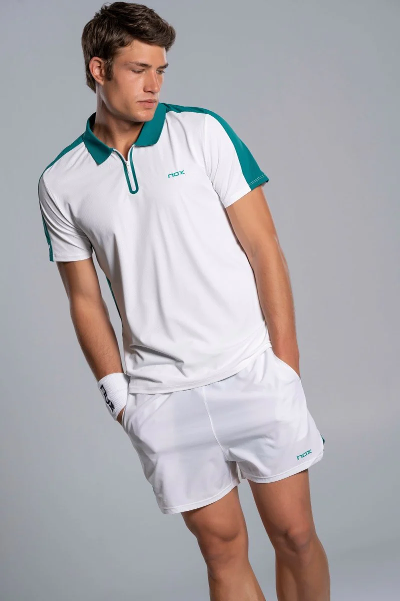 POLO NOX PRO HOMME BLANC ET VERT IVOIRE 2026