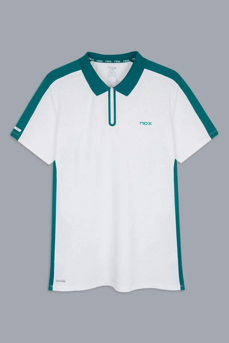 POLO NOX PRO HOMME BLANC ET VERT IVOIRE 2026