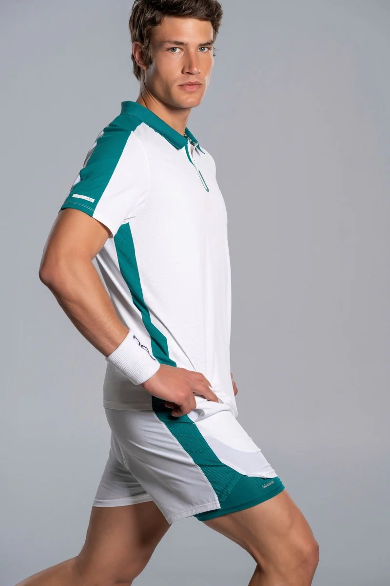 POLO NOX PRO HOMME BLANC ET VERT IVOIRE 2026