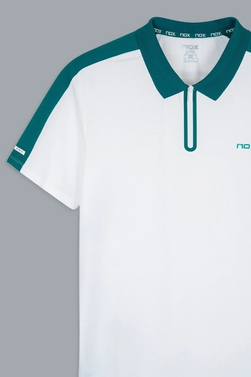 POLO NOX PRO HOMME BLANC ET VERT IVOIRE 2026