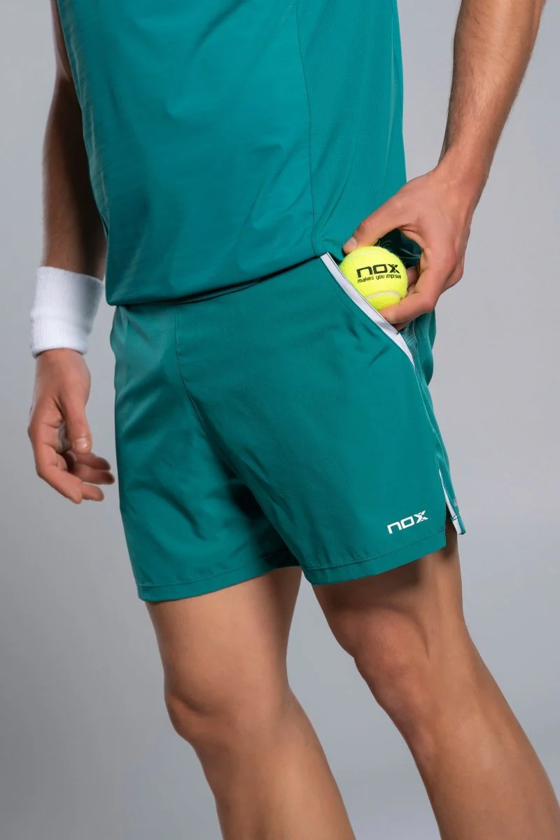 SHORT DE PADEL NOX PRO HOMME VERT IVOIRE 2026