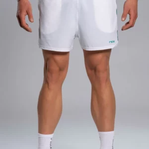 SHORT DE PADEL NOX PRO HOMME BLANC ET VERT IVOIRE 2026