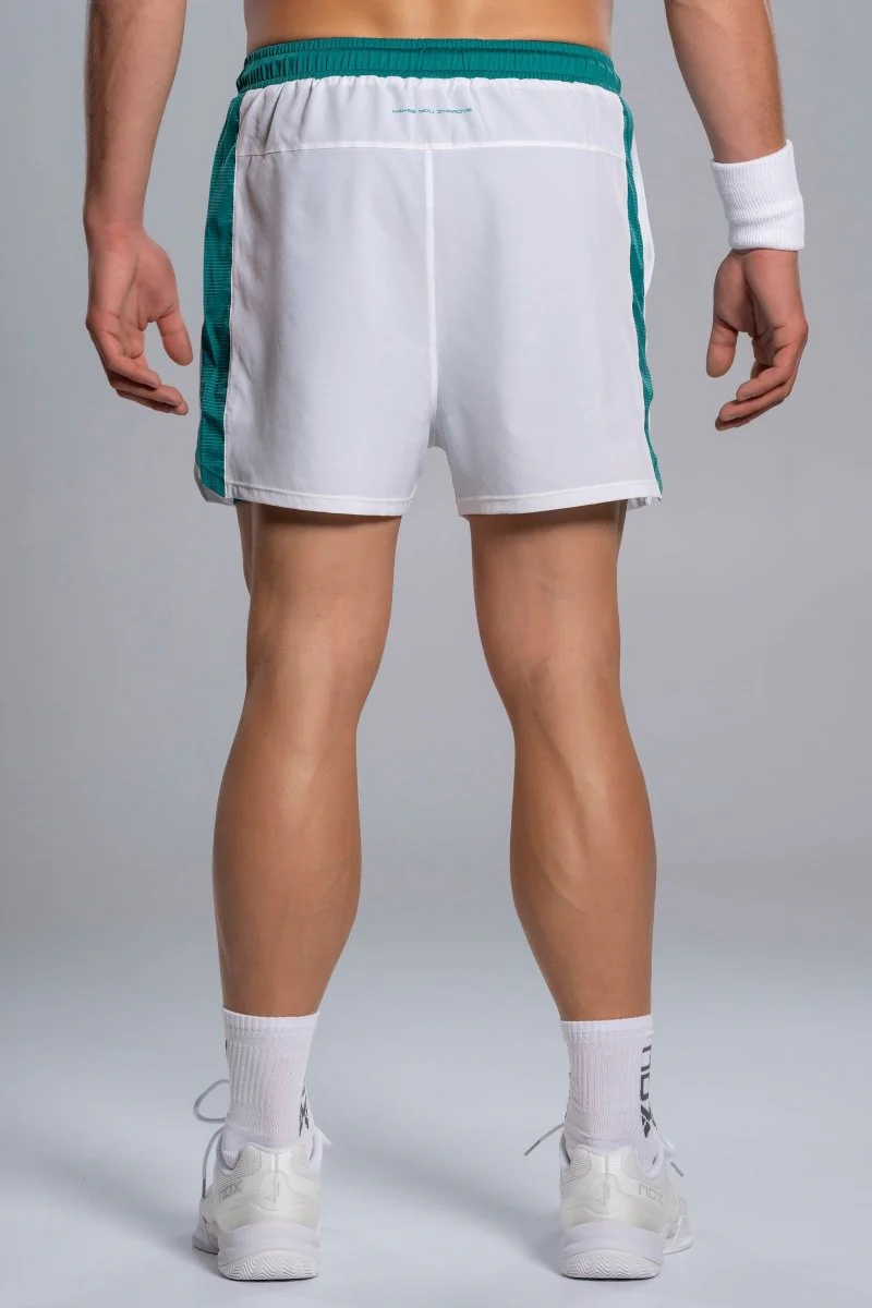 SHORT DE PADEL NOX PRO HOMME BLANC ET VERT IVOIRE 2026