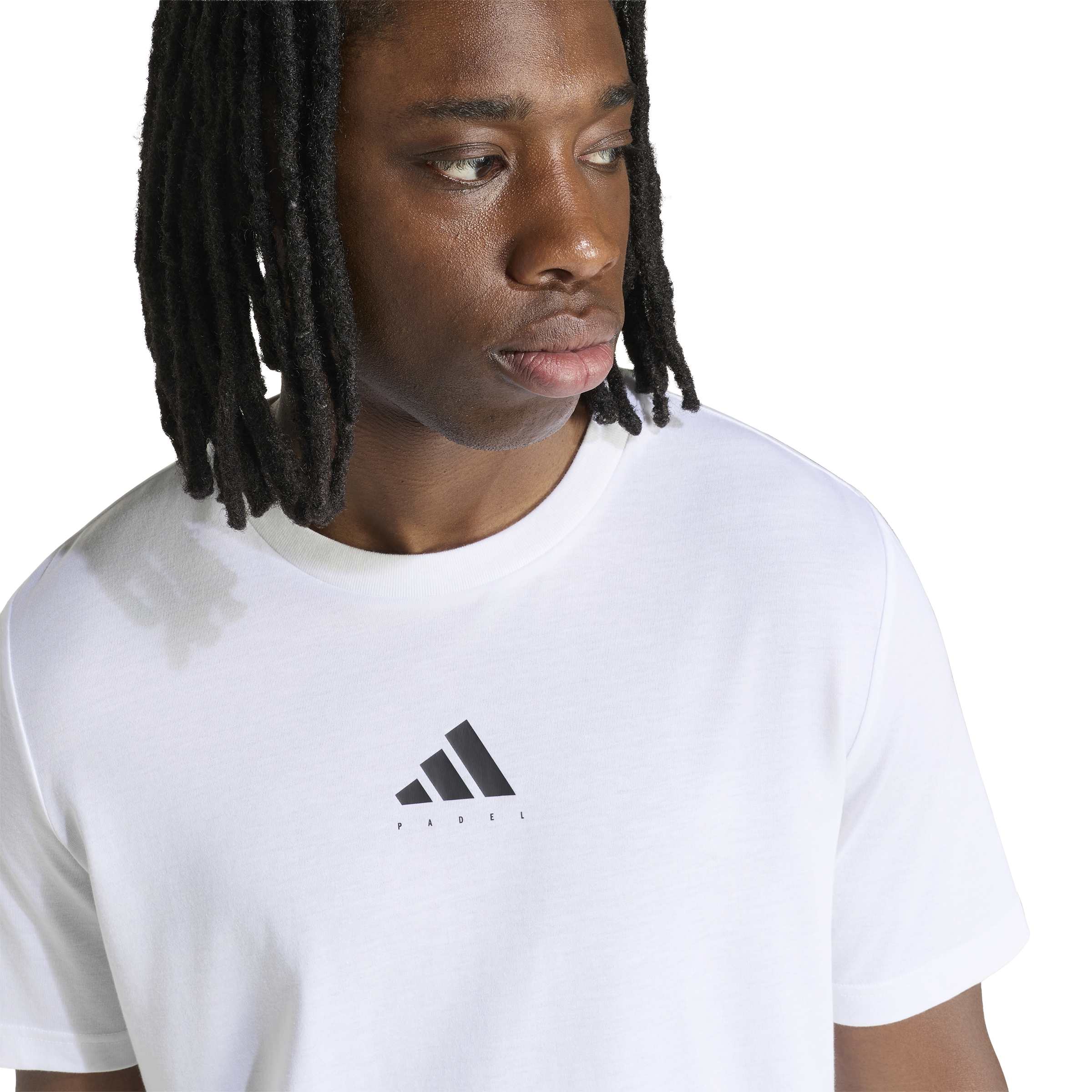 T SHIRT ADIDAS PADEL CAT BLANC